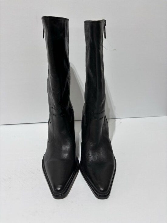 Franco Sarto Women’s Jaxon Black Leather Boots, Size 8.5 M - Picture 3 of 6
